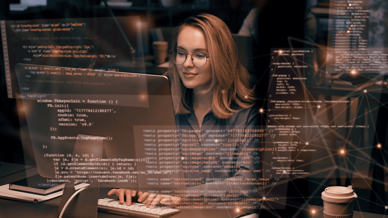 Desenvolvedor aplicando vibe coding com IA generativa